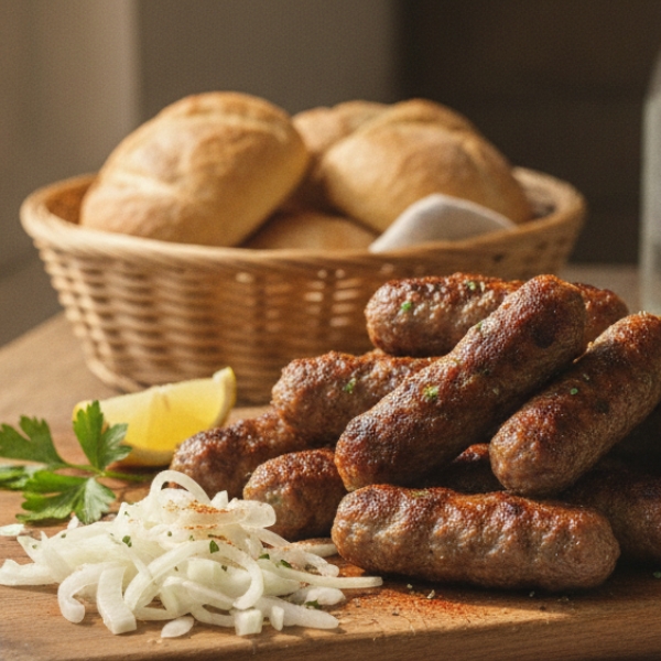 Cevapcici mit Tomatenreis