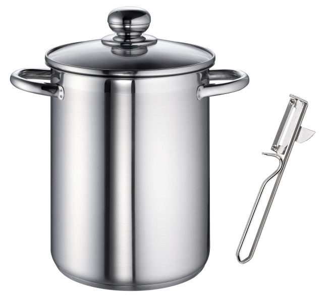 Rohe Germany Spargeltopf Kim, 16 cm Ø, 4,5 l inkl. Spargelschäler
