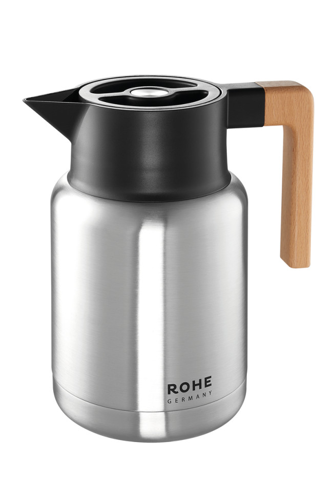 Rohe Germany Isolierkanne Isidor, ca. 1,40 l, chrom