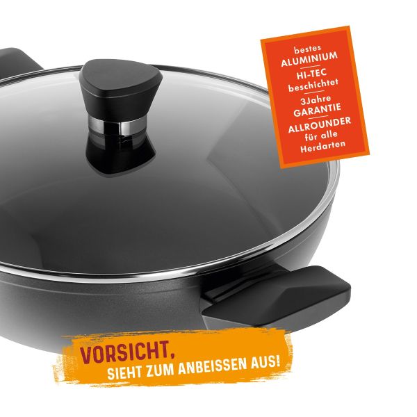 Vorteile - Servierpfanne Henry (inkl. Deckel), 28 cm