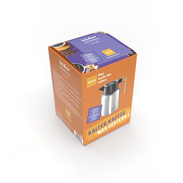 Verpackung von Isolierkanne Isidor ca. 1,40 l, chrom