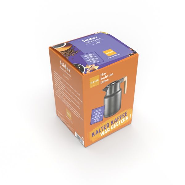 Verpackung - Isolierkanne Isidor ca. 1,4 l, schwarz