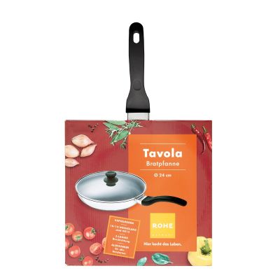 Bratpfanne Tavola, 24 cm mit Güteglasdeckel
