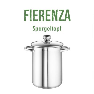 Spargeltopf Fierenza 16 cm, 4,5 l inkl. Einsatz von ROHE Germany